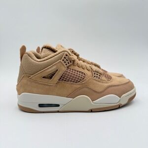 Nike Women's 11/Men's 9.5 Air Jordan 4 Retro Cozy Girl Hemp HV0823-200 NEW